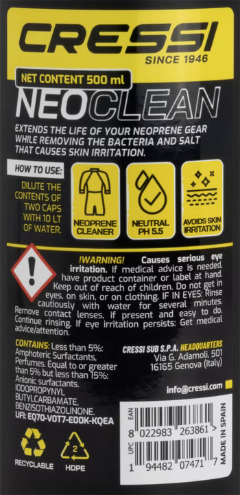 DETERGENTE PER LA PULIZIA DEL NEOPRENE CRESSI