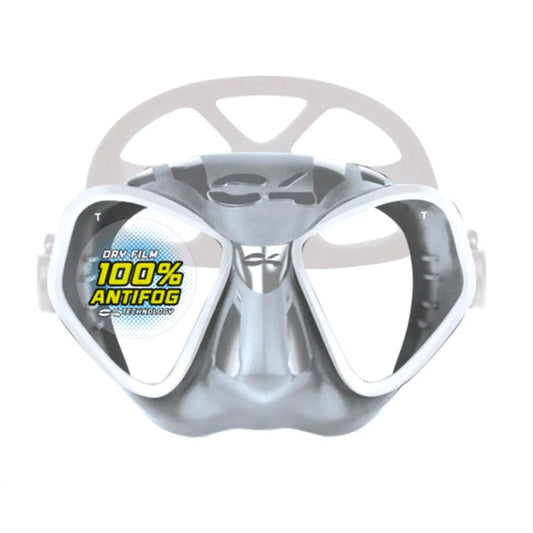 MASCHERA CONDOR SILVER/WHITE ANTIFOG ZIP CASE