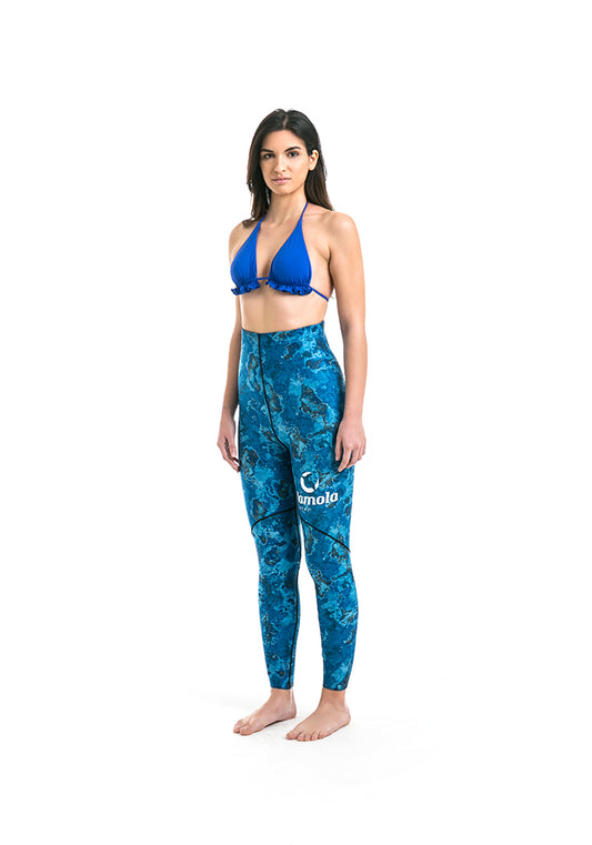 Pantaloni muta in neoprene spaccato-foderato camouflage