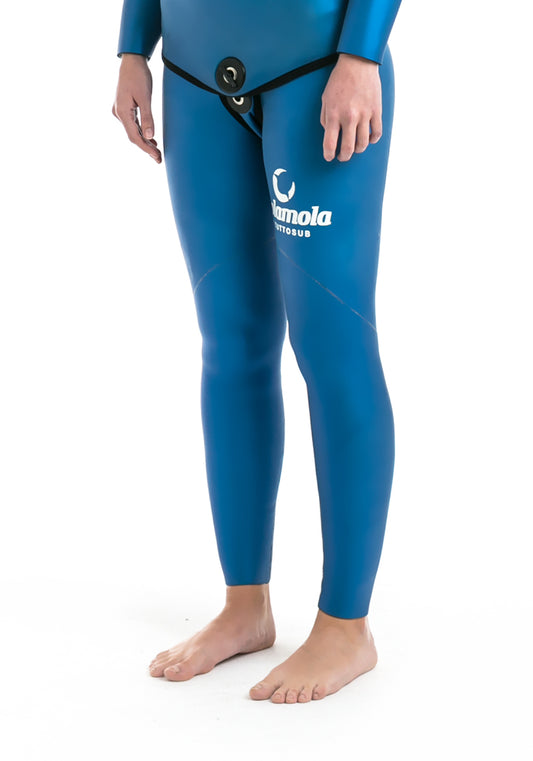 Pantalone muta umida in neoprene spaccato-liscio Yamamoto (su misura )