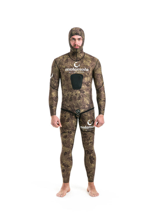 Muta completa spaccato-foderato camouflage