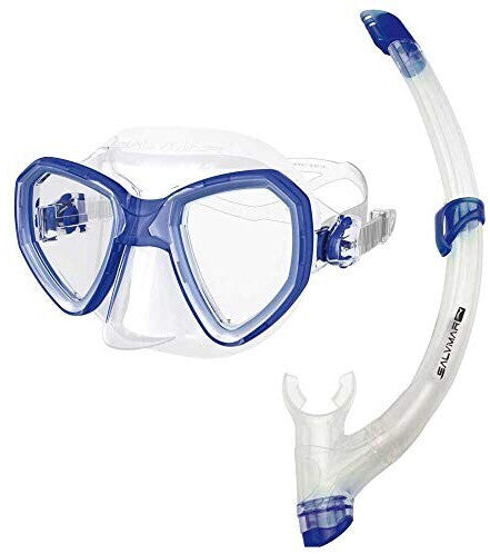 COMBO SET MORPHEUS ANTIFOG CLEAR BLU + TIME SPLASH SNORKEL